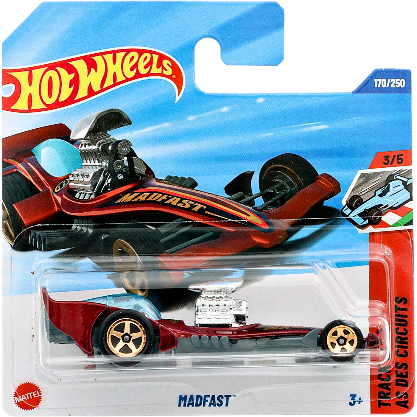 Madfast - Röd - Track Aces - Hot Wheels