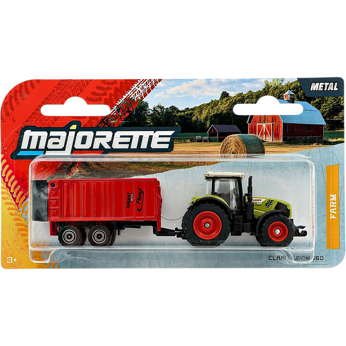 Claas Arion 660 med Fliegl-trailer - Farm - Majorette