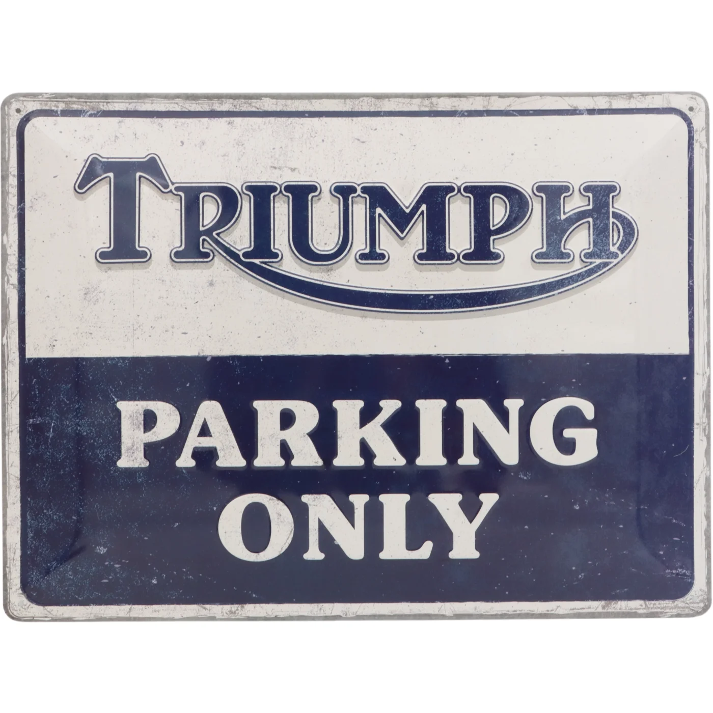 Läs mer om Triumph Parking Only - Plåtskylt - 40x30 cm