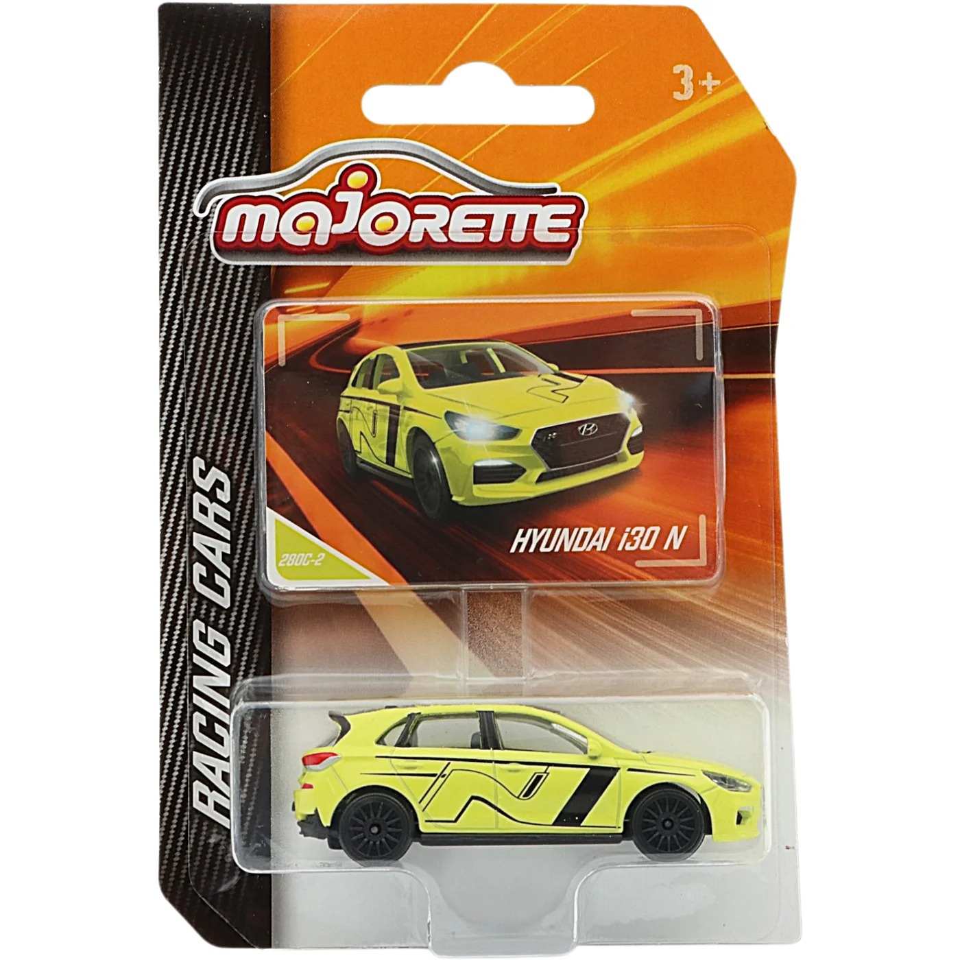 Hyundai i30 N - Gul - Racing Cars - Majorette - 7 cm
