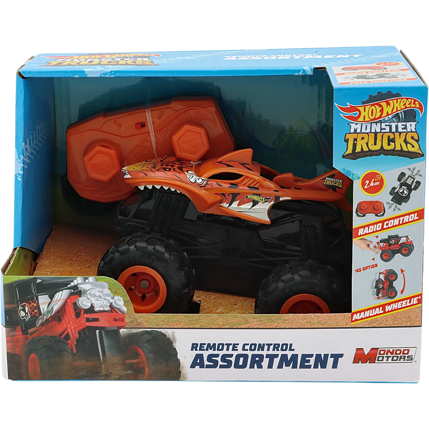 Hot Wheels Monster Trucks - Radiostyrd Bil - 11 cm (Tiger-Shark)