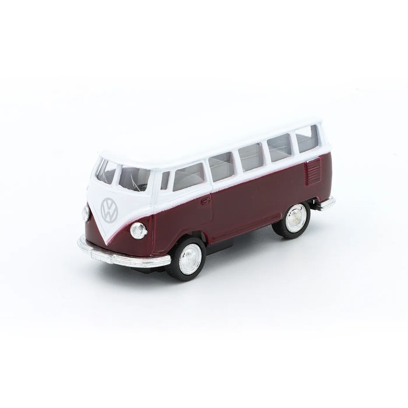 Läs mer om Volkswagen Classical Buss - 1962 - Kinsmart - 1:64 - Vinröd