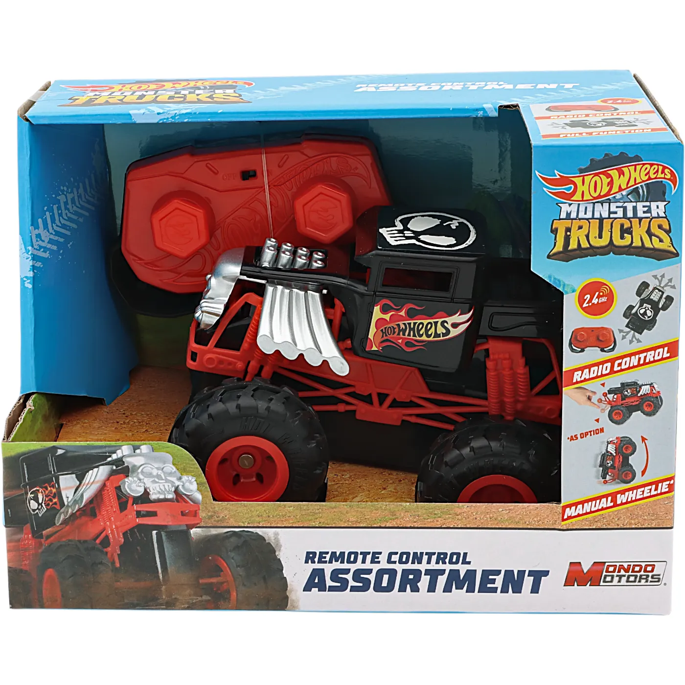 Hot Wheels Monster Trucks - Radiostyrd Bil - 11 cm (Bone Shaker)