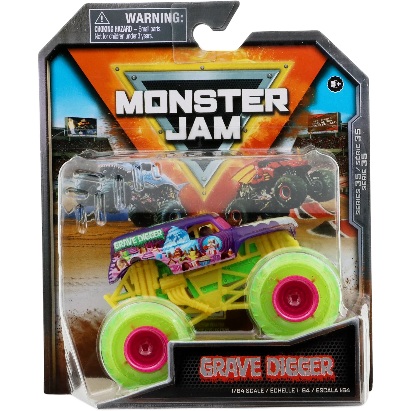 Läs mer om Grave Digger - Monster Jam - Monster Truck - 10 cm