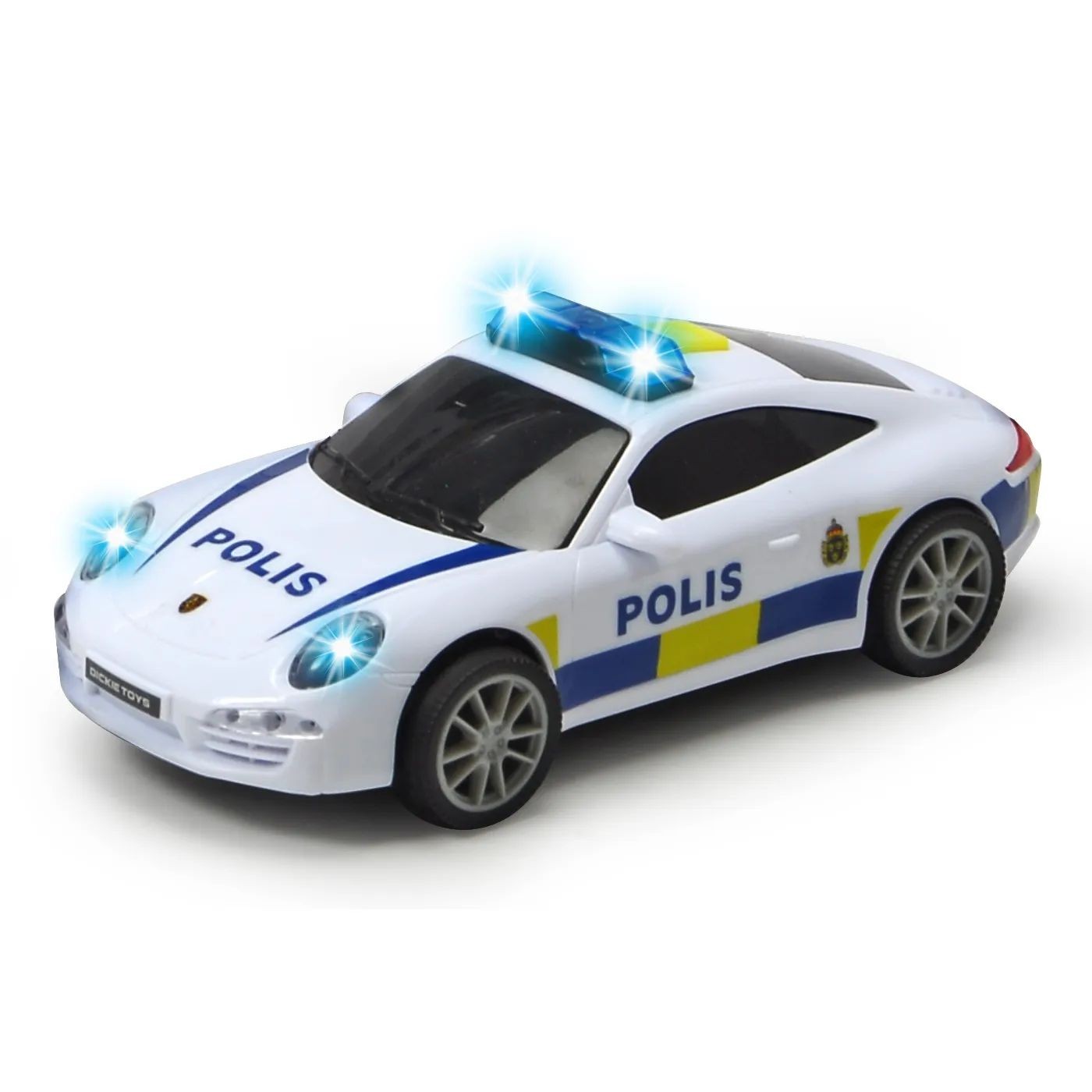 Läs mer om Polisbil - Porsche - Ljud och Ljus - Dickie Toys