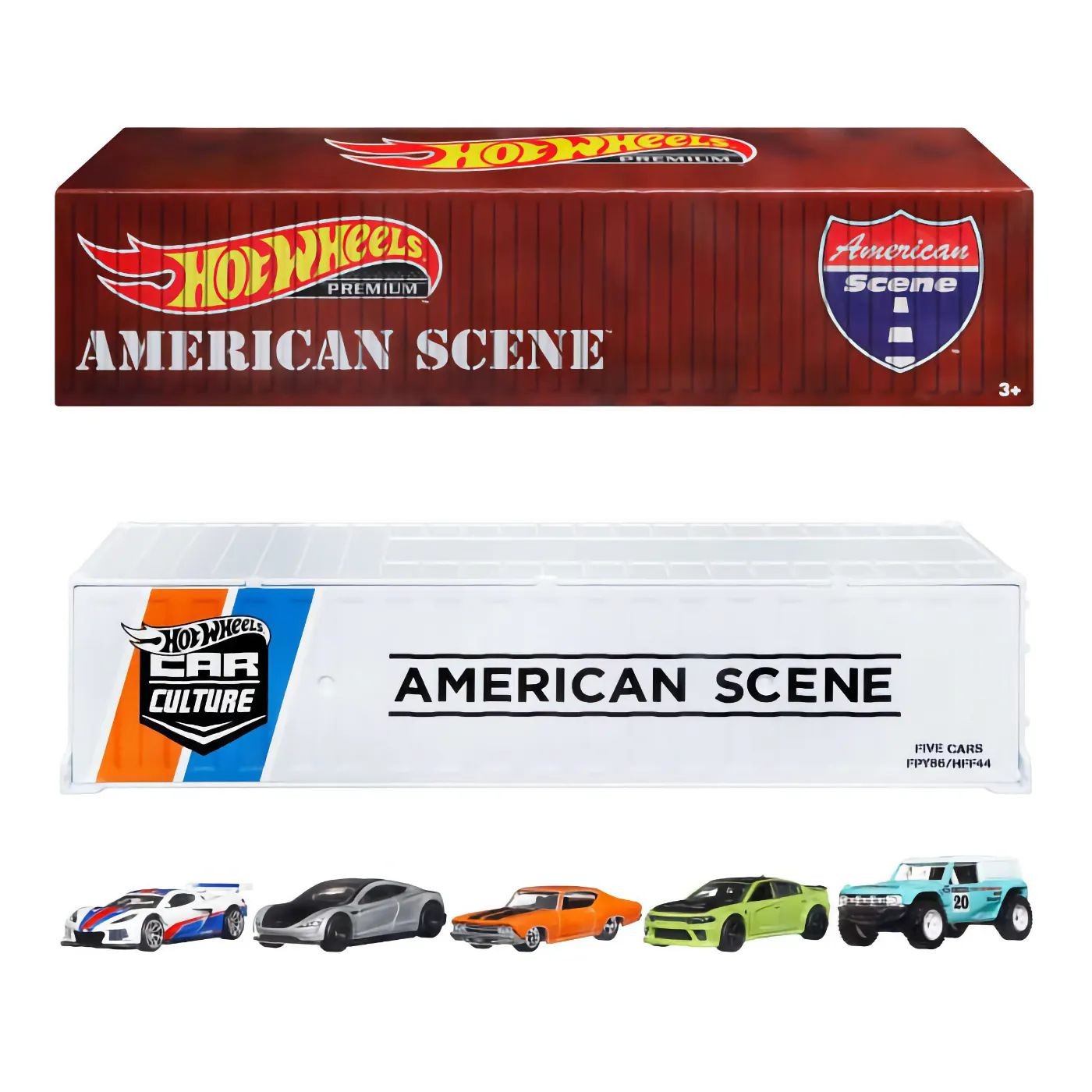 American Scene – Container Set – 5 bilar – Hot Wheels