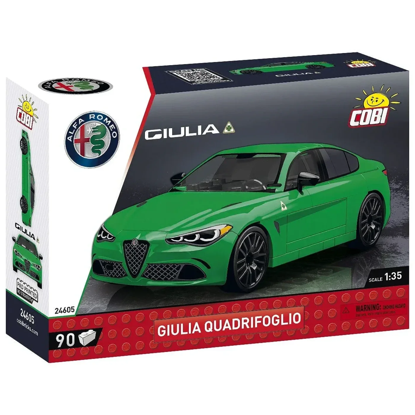 Alfa Romeo Giulia Quadrifoglio - Grön - 24605 - COBI - 1:35