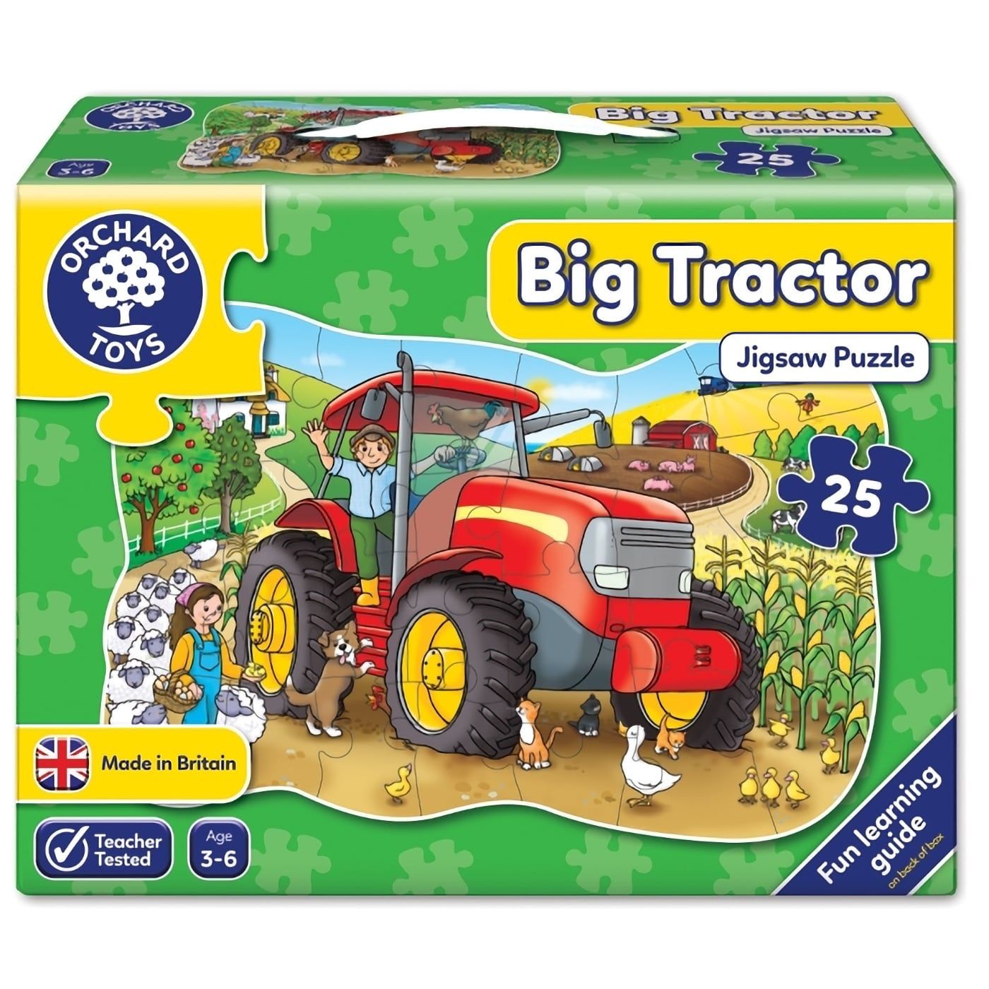 Big Tractor – Traktorpussel från Orchard Toys