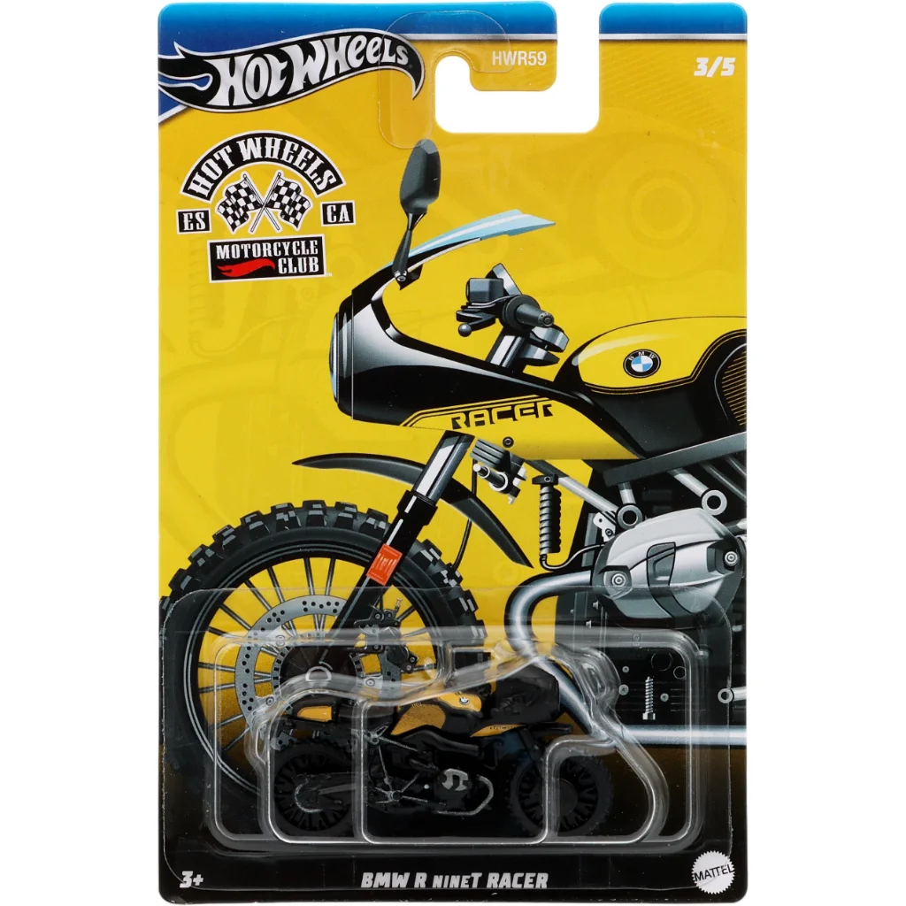 BMW R nineT Racer – Gul – Motorcycle Club – 3/5 – Hot Wheels