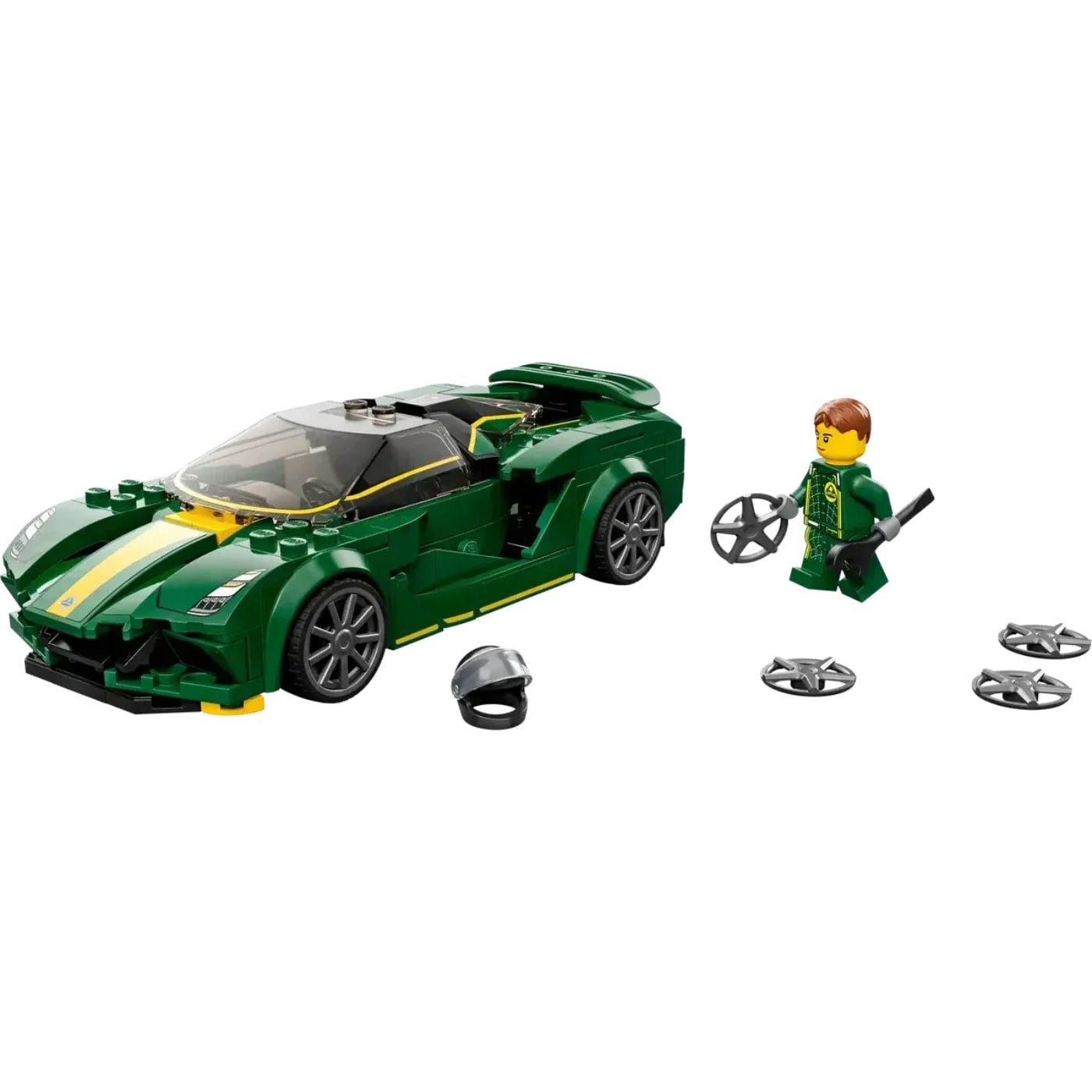 Läs mer om Lotus Evija - Grön - Speed Champions - 76907 - LEGO