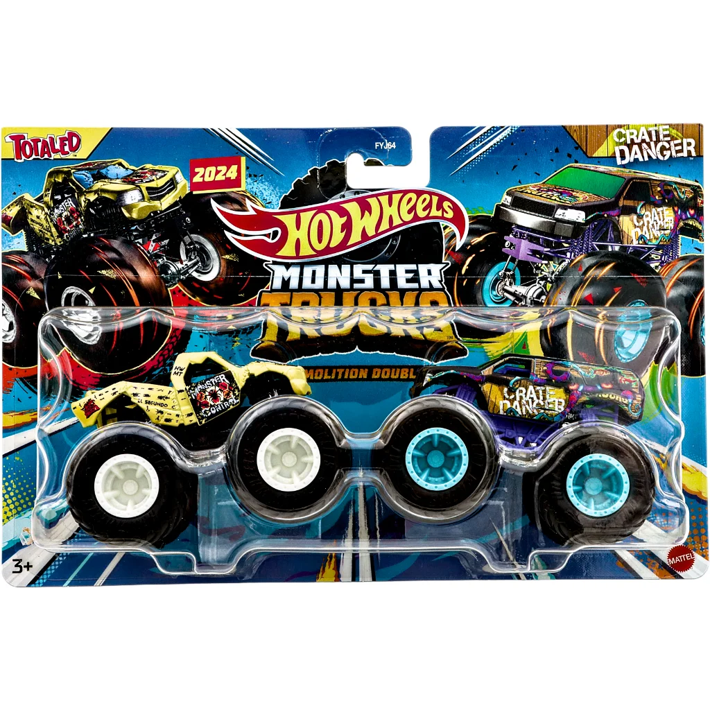 Läs mer om Totaled + Crate Danger - Monster Trucks - Hot Wheels