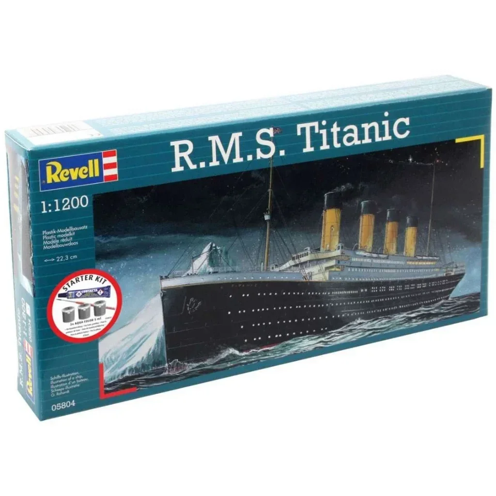 R.M.S. Titanic - Set med lim, färg och pensel - Revell - 1:1200