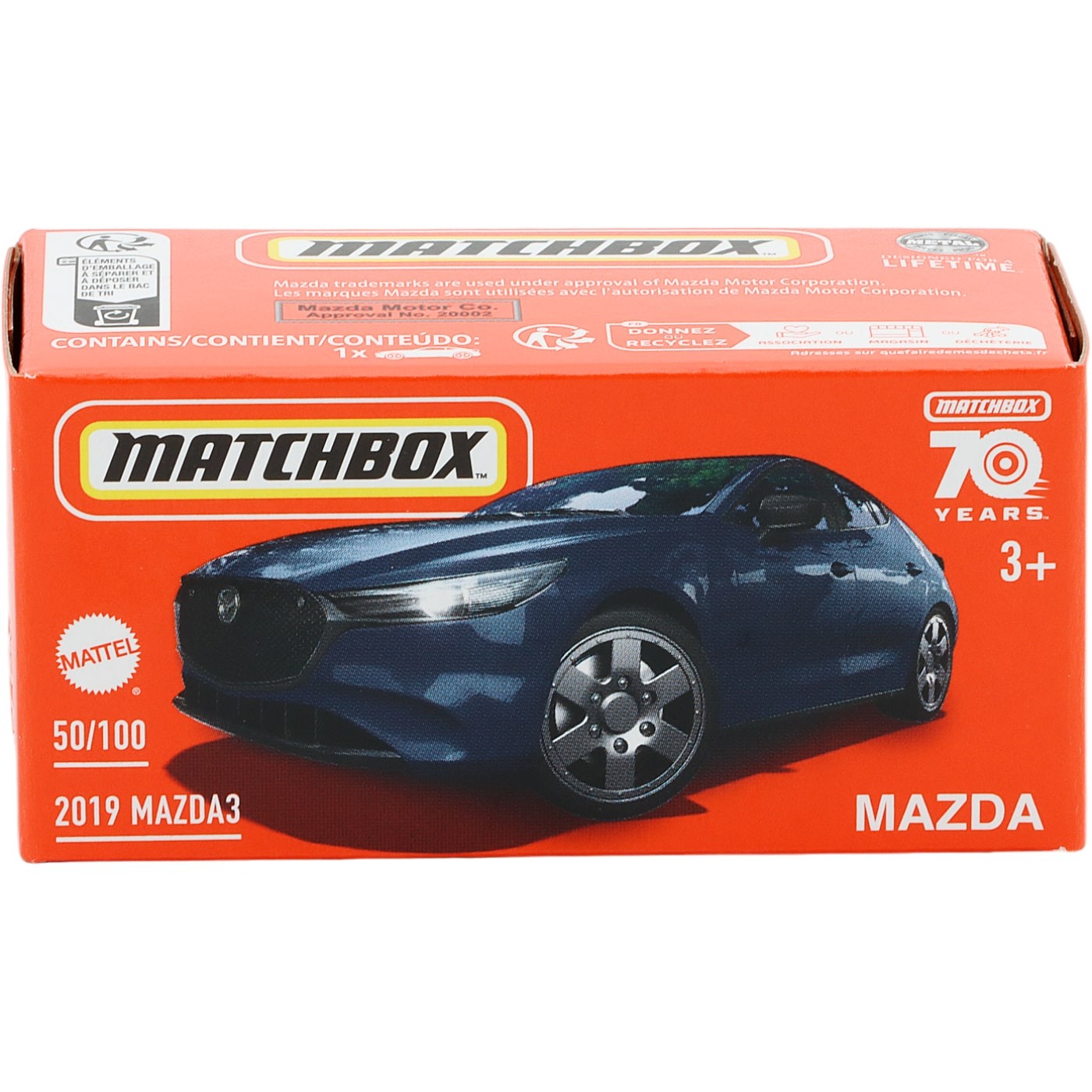 2019 Mazda3 – Blå – Power Grab – Matchbox