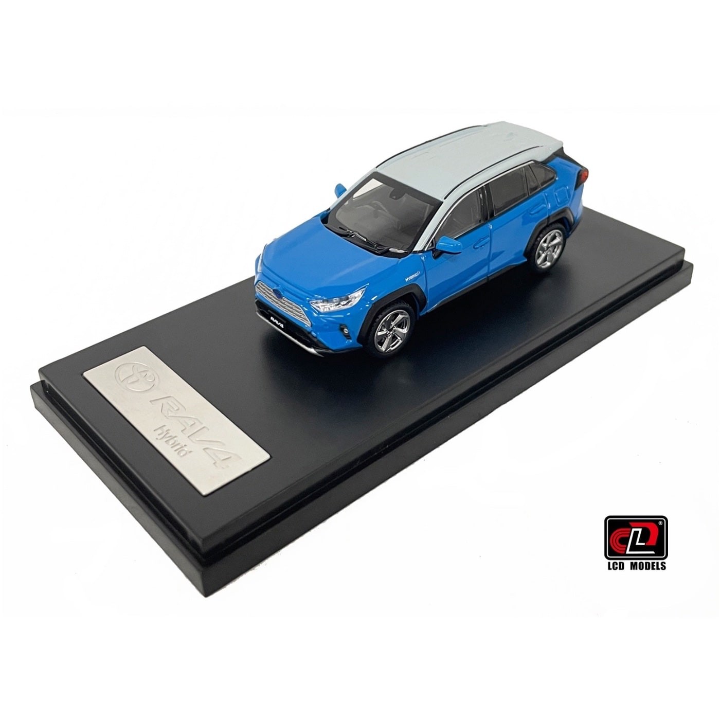 Läs mer om Toyota RAV4 Hybrid - Blå / Grå - LCD Models - 1:64