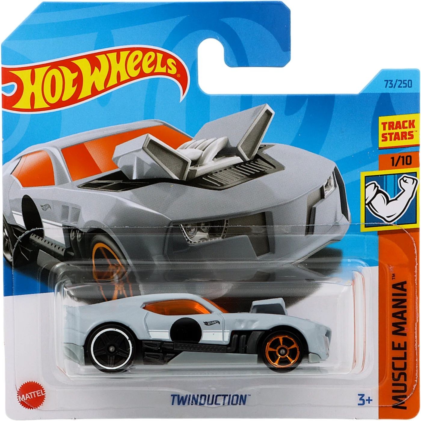 Läs mer om Twinduction - Muscle Mania - Grå - Hot Wheels