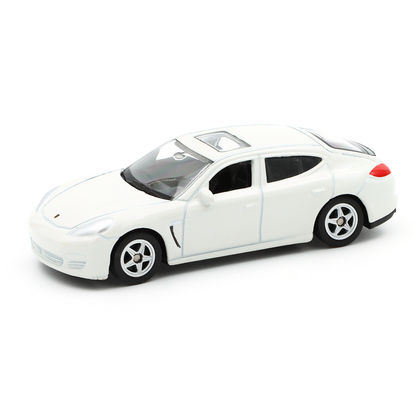 Porsche Panamera S - Vit - Welly - 7 cm