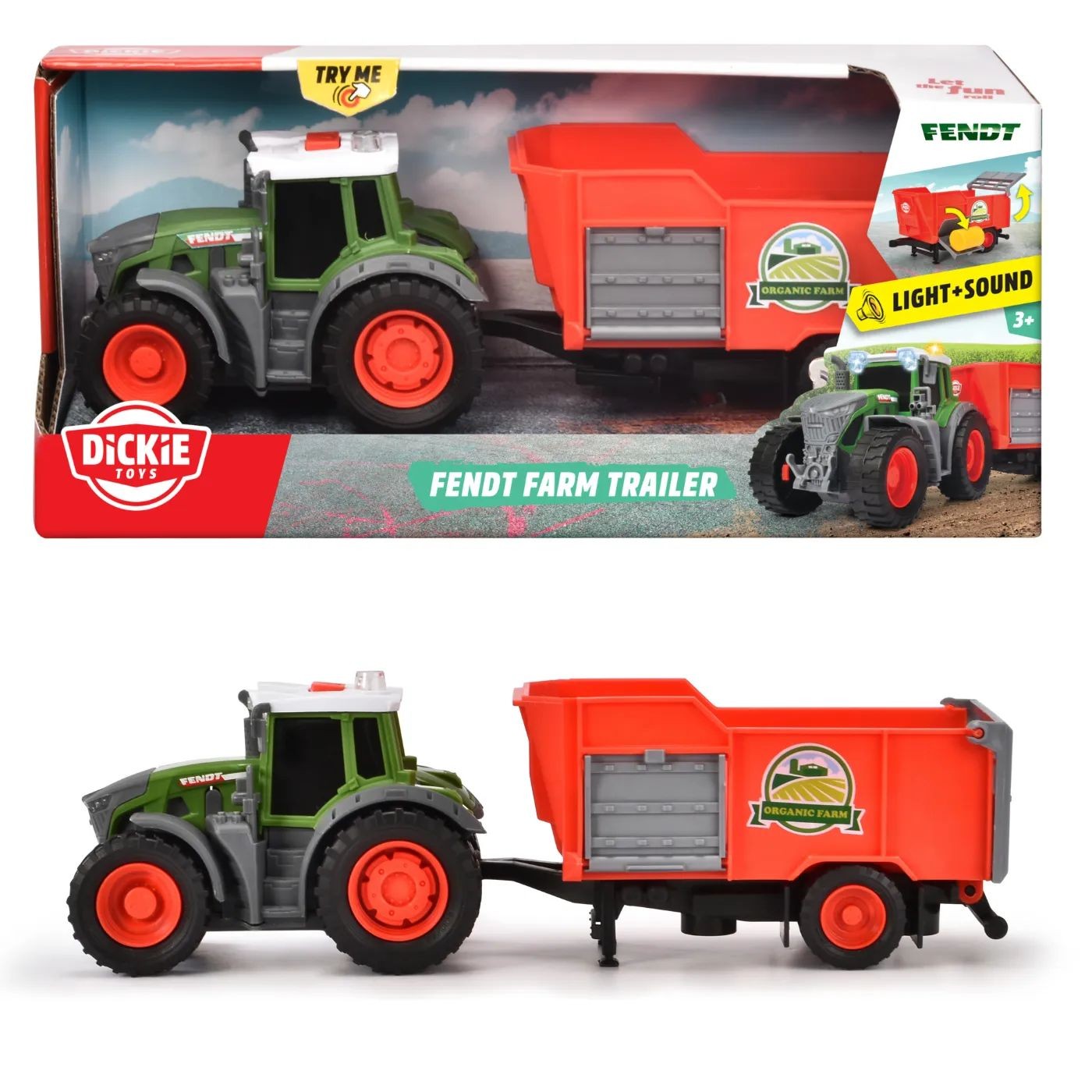 Fendt Farm Trailer – Ljud och Ljus – Dickie Toys