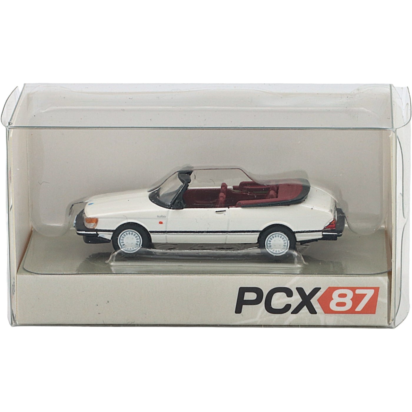 Saab 900 Convertible – Vit – 1986 – PCX87 – 1:87