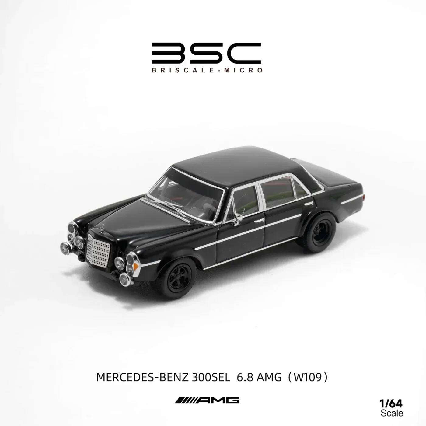 Mercedes-Benz 300 SEL 6.8 AMG (W109) - Svart - BSC - 1:64
