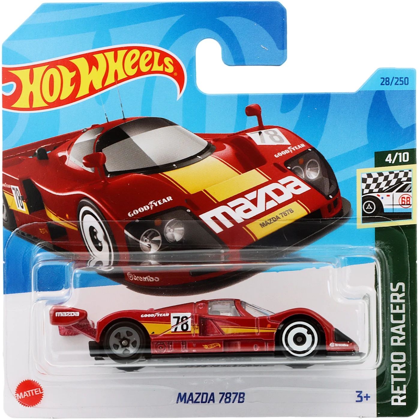 Läs mer om Mazda 787B - Retro Racers - Röd - Hot Wheels