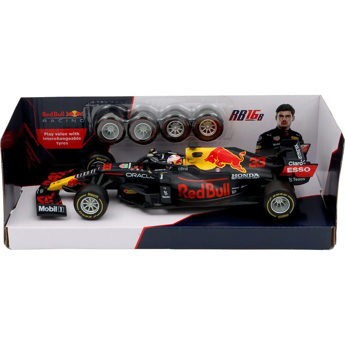 F1 – Red Bull – RB16B – Set med Däckbyte – Verstappen – 1:24