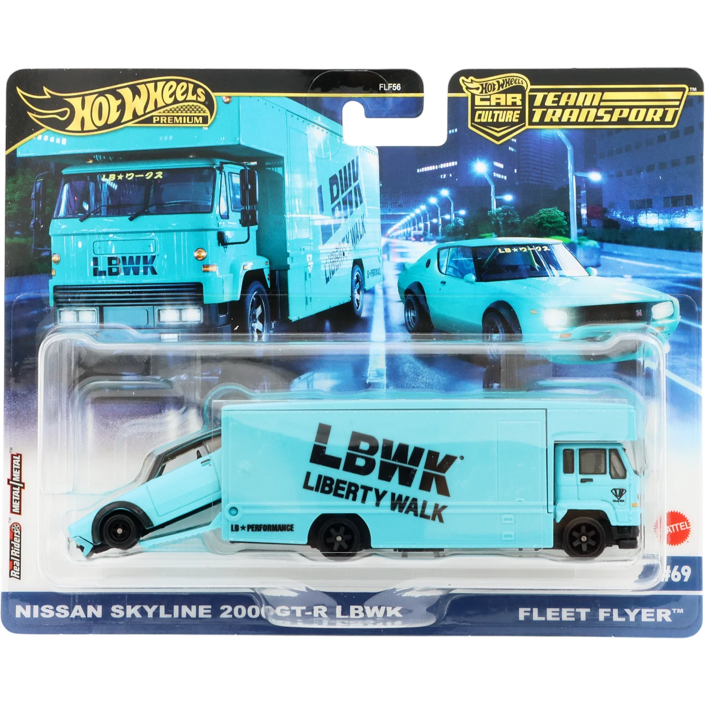 Läs mer om Nissan Skyline 2000GT-R LBWK + Fleet Flyer - TT #69 - HW