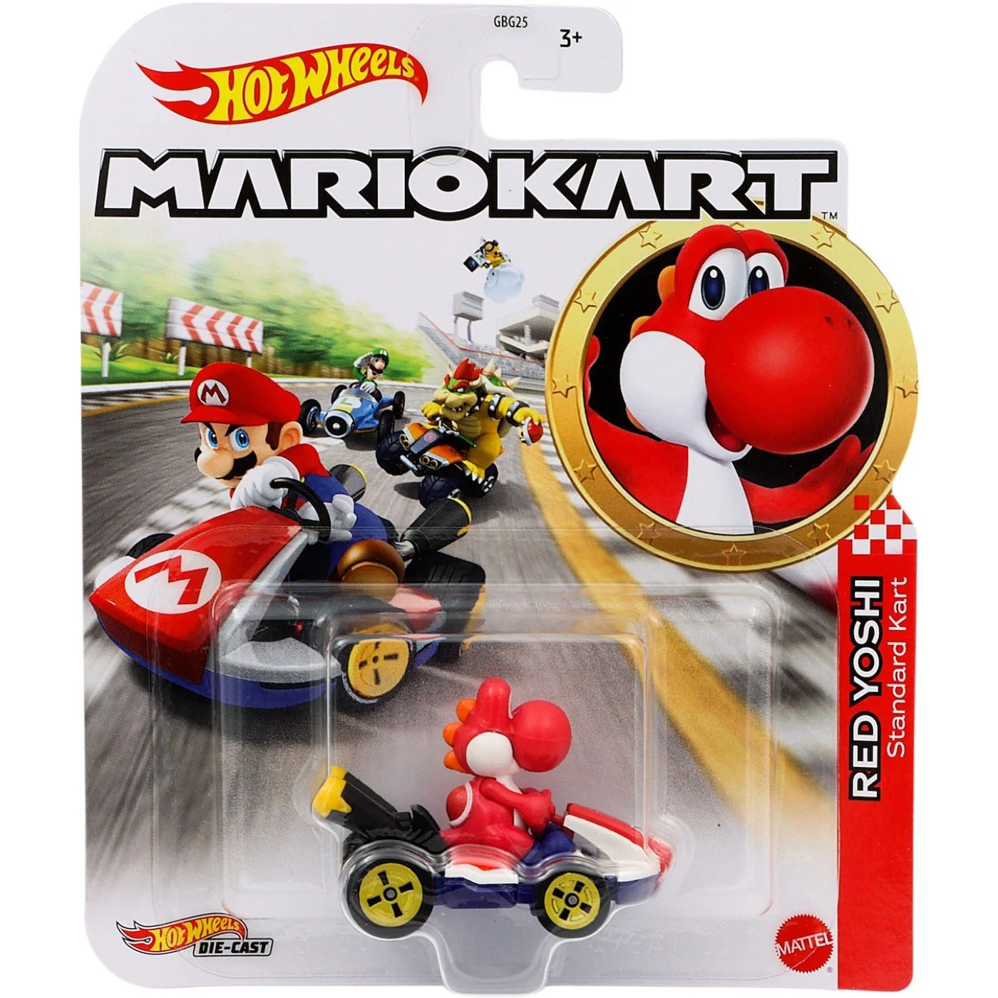 Läs mer om Red Yoshi - Standard Kart - Mario Kart - Hot Wheels