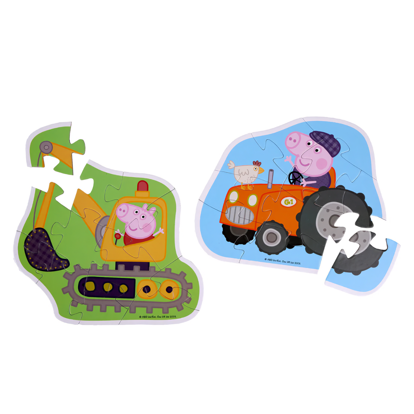 Pussel Greta Gris (2-pack) - 10 och 12 bitar - Barbo Toys