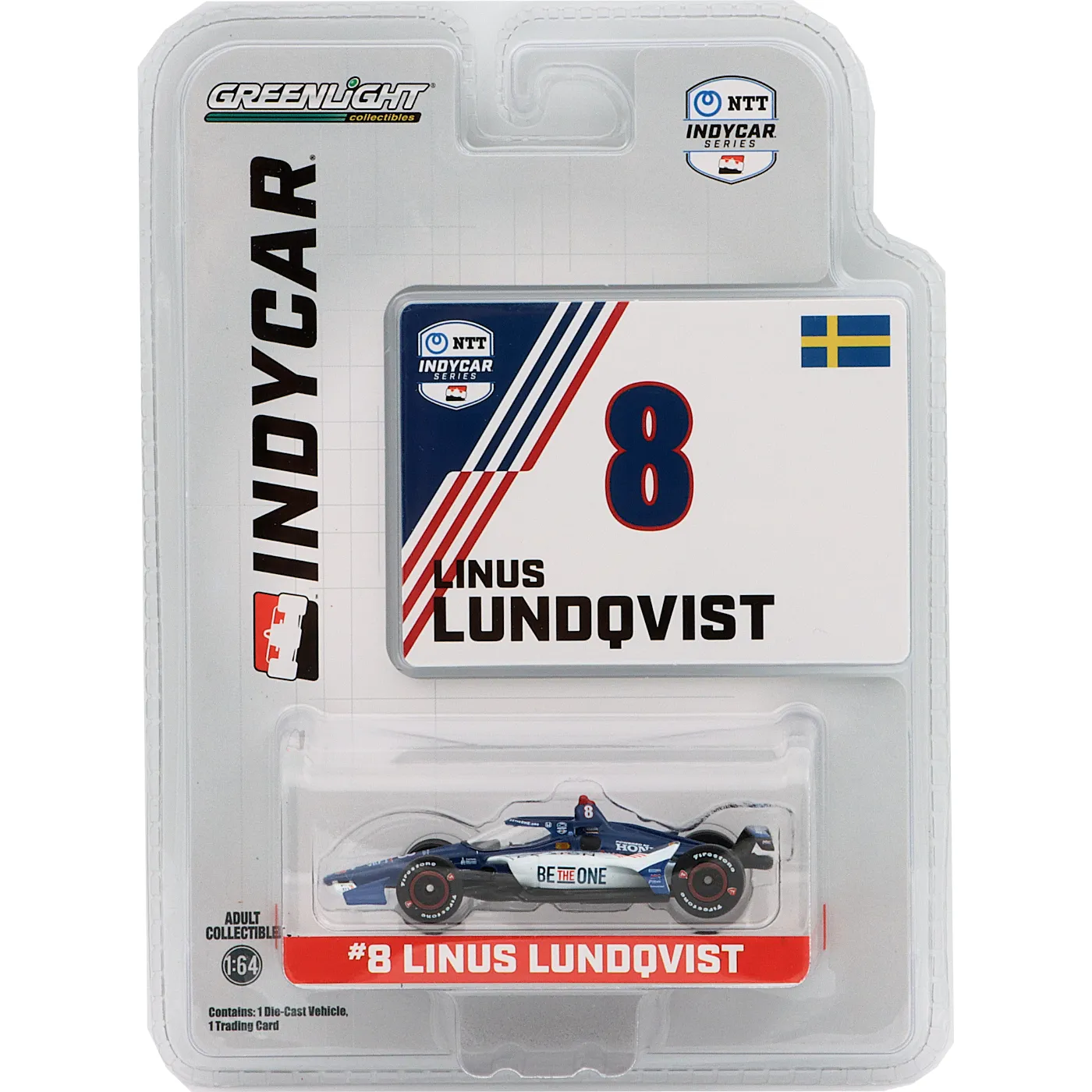 Linus Lundqvist #8 – Indycar – 2024 – GreenLight – 1:64