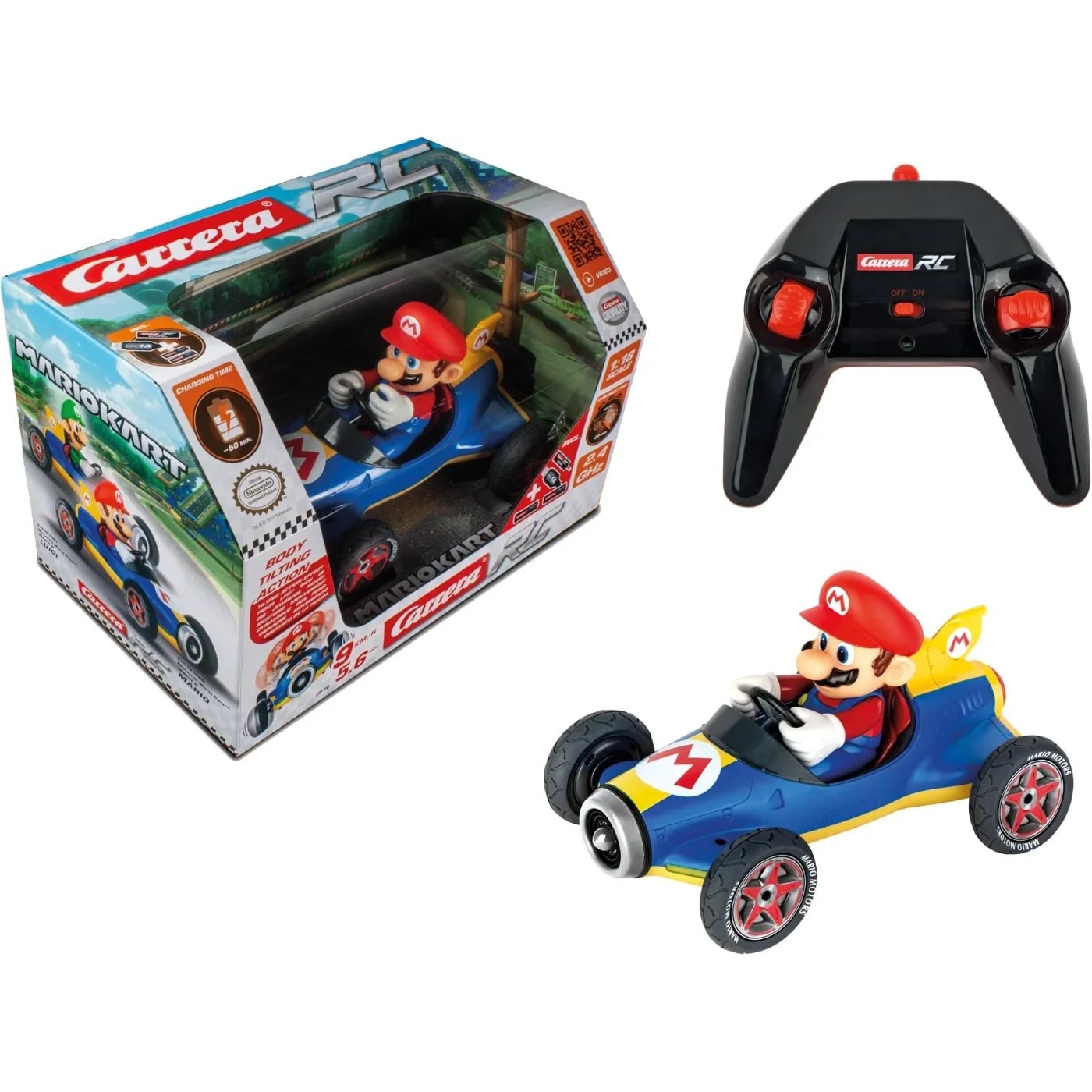 Läs mer om Mario - Mario Kart - Radiostyrd bil - Carrera - 25 cm