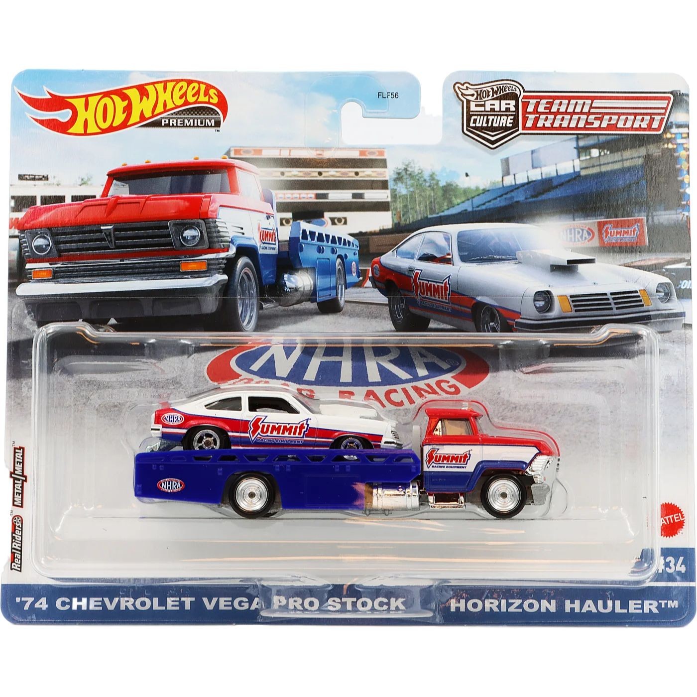 Läs mer om 74 Chevrolet Vega Pro Stock + Horizon Hauler - Hot Wheels