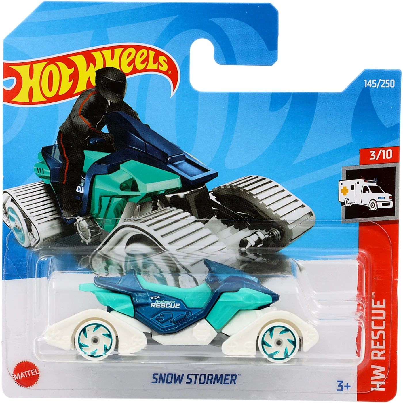 Läs mer om Snow Stormer - HW Rescue - Blå - Hot Wheels