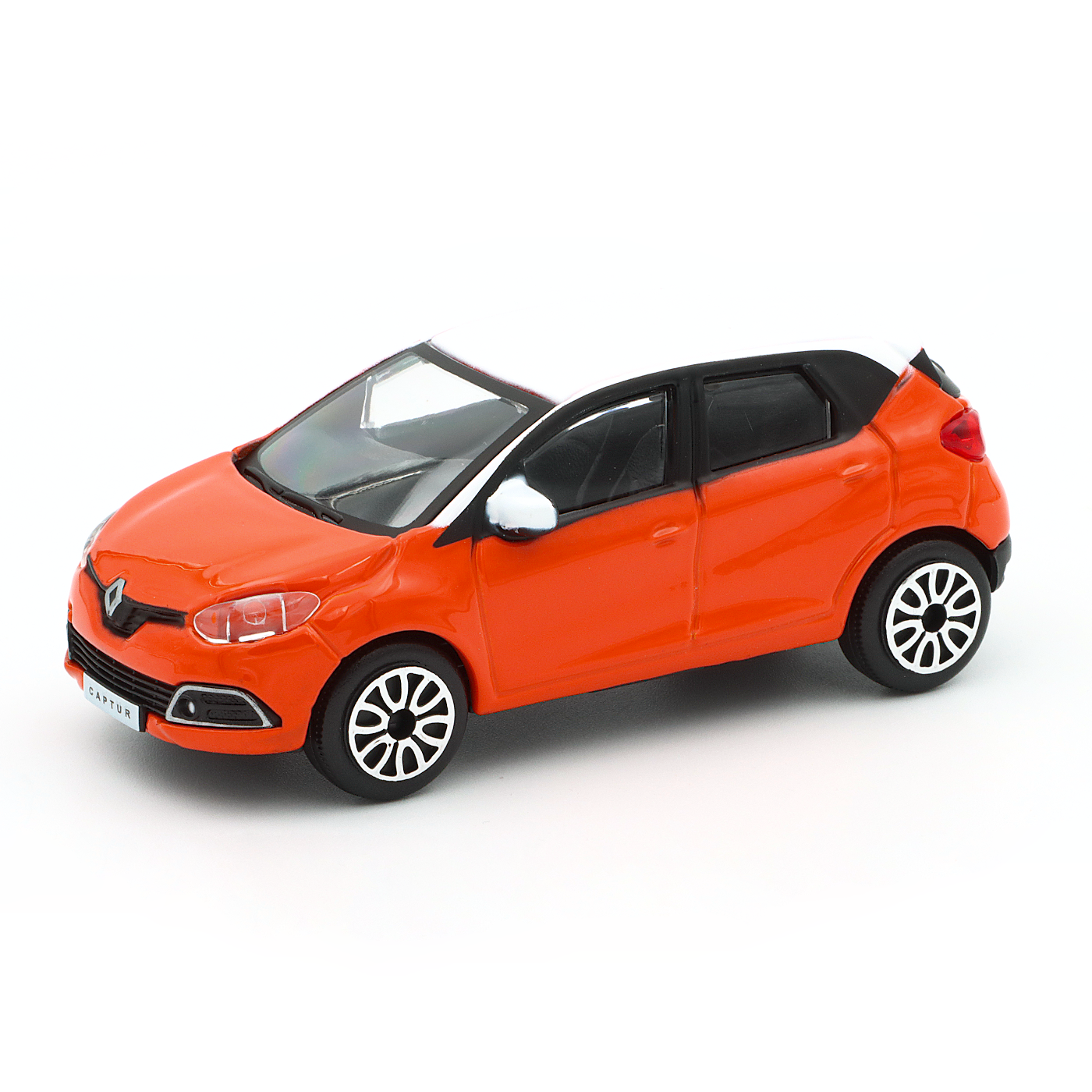 Renault Captur - Orange / Vit - Bburago - 9 cm