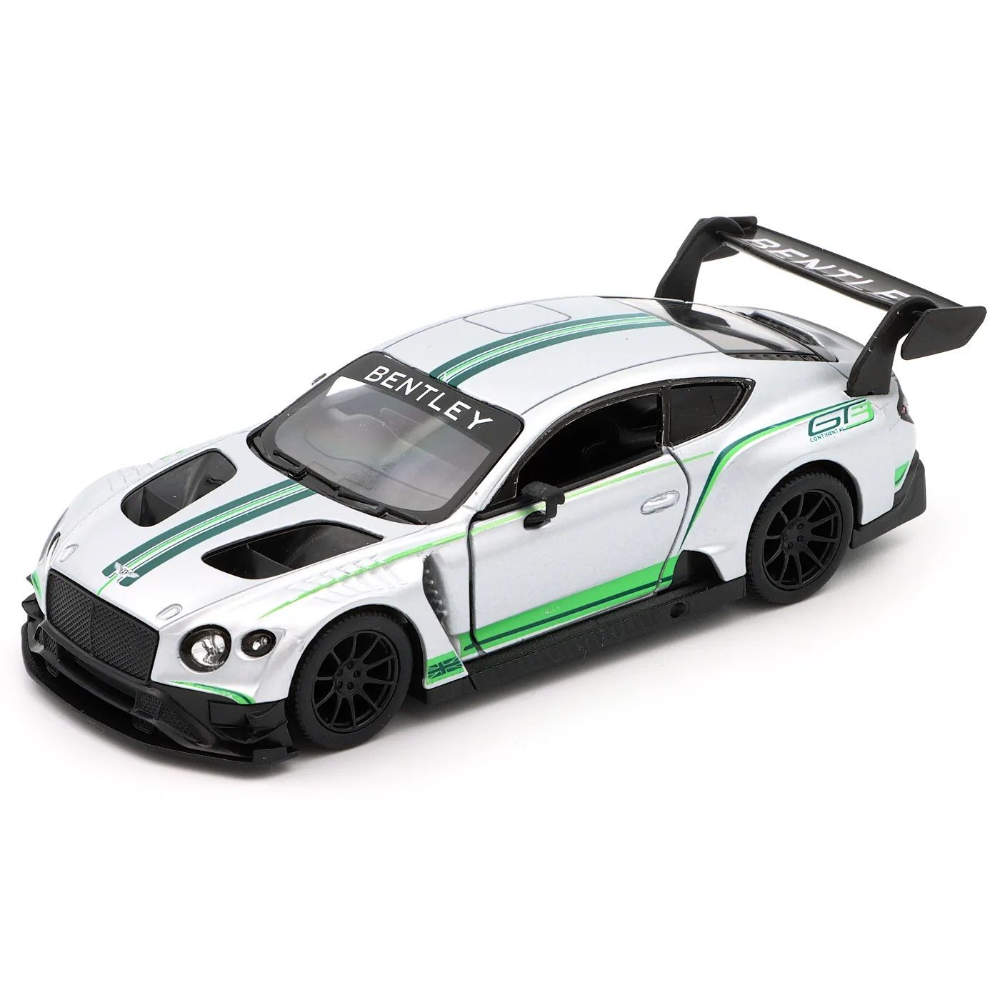 Bentley Continental GT3 – Kinsmart – 1:38 – Silver