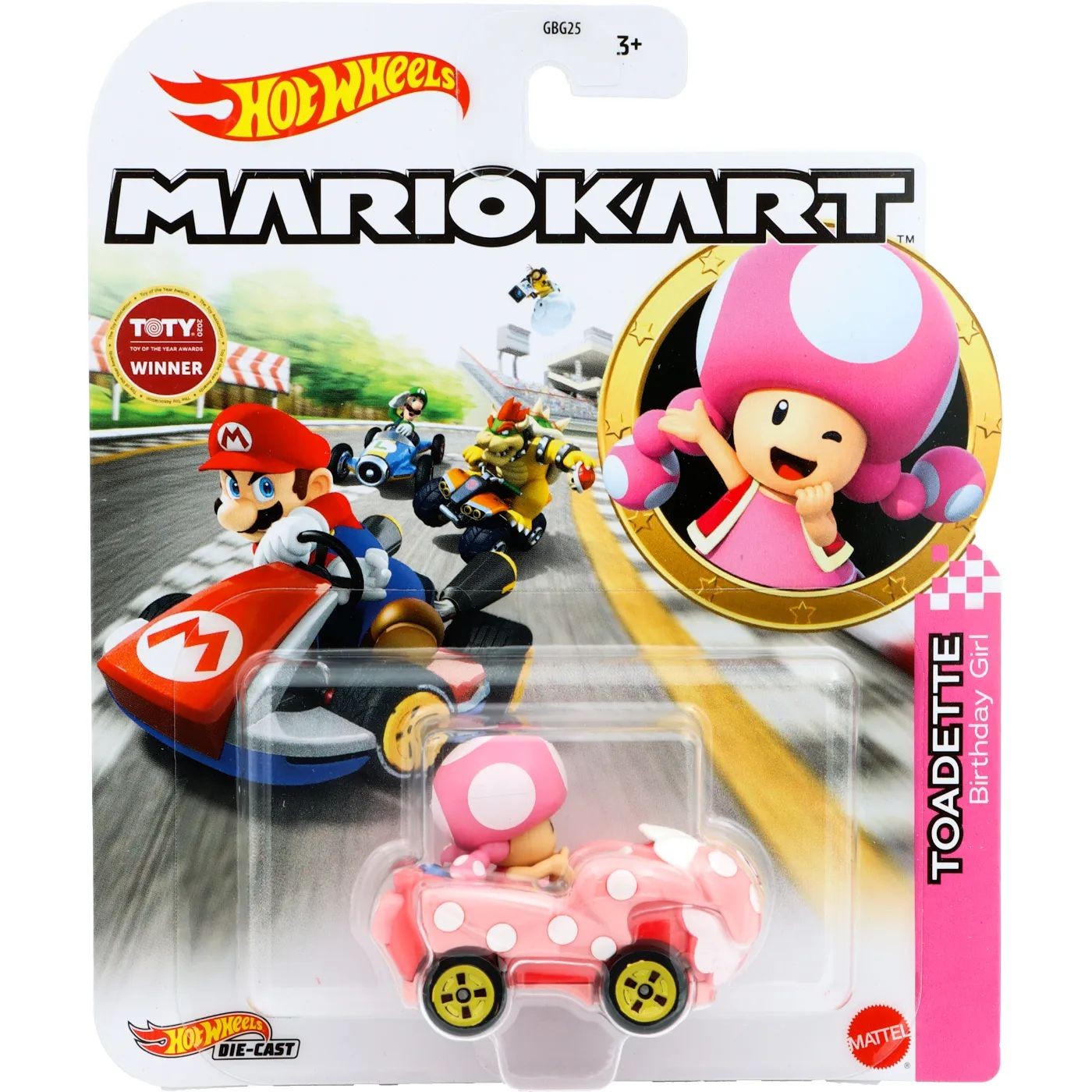 Toadette - Mario Kart - Birthday Girl - Hot Wheels