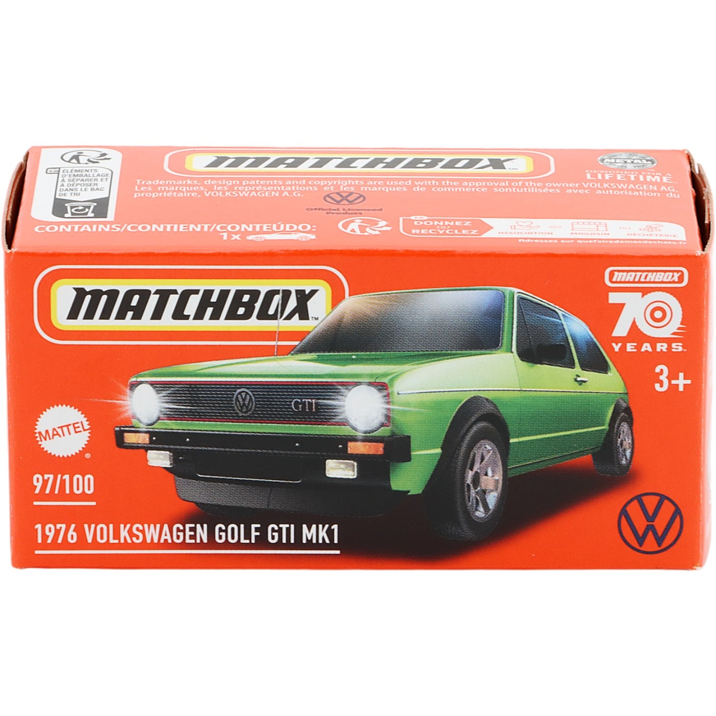 1976 Volkswagen Golf GTI MK1 – Grön – Power Grab – Matchbox