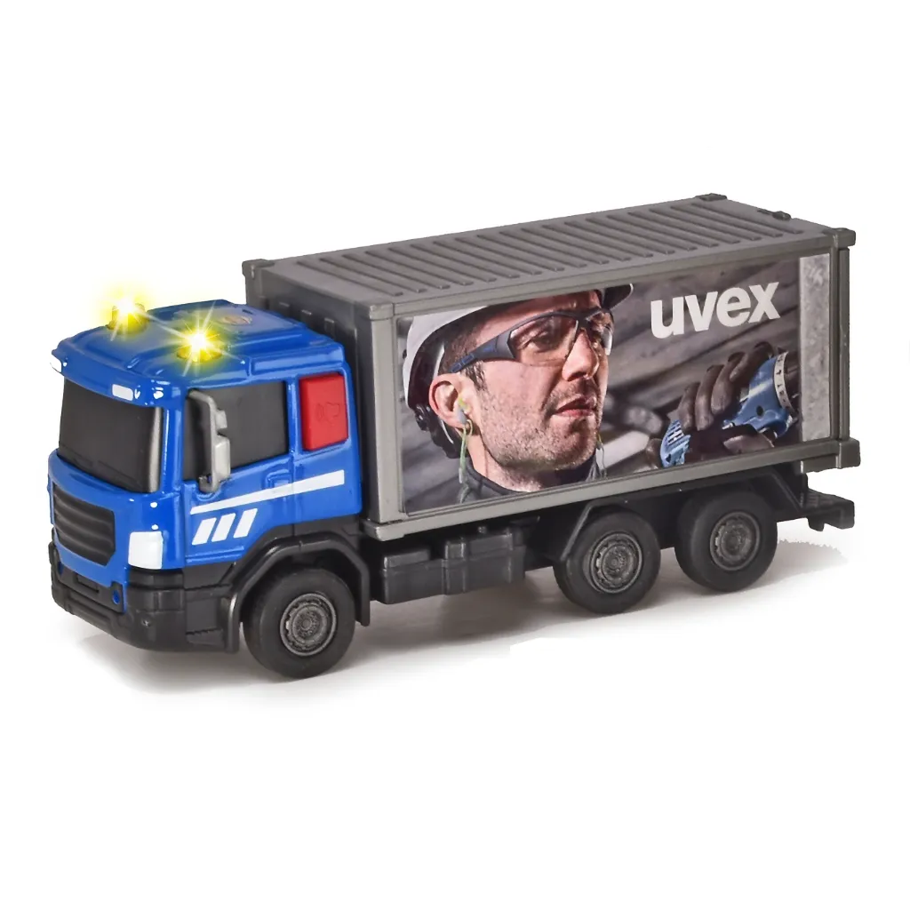 Lastbil - Uvex - Ljud & Ljus - Dickie Toys - 16 cm