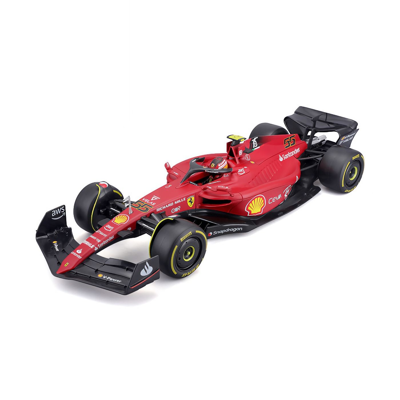 F1 – Ferrari – F1-75 – Carlos Sainz #55 – Bburago – 1:18