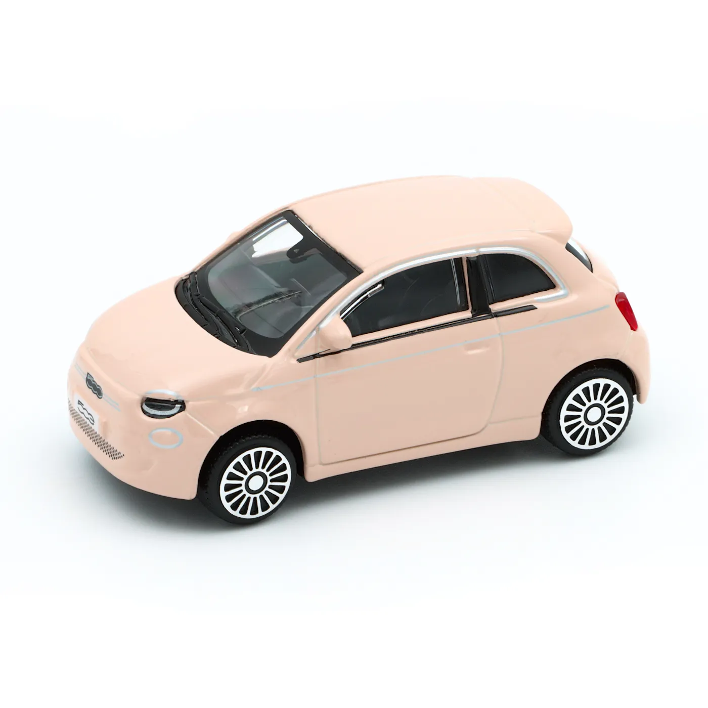 Fiat 500e – Rosa – Bburago – 9 cm