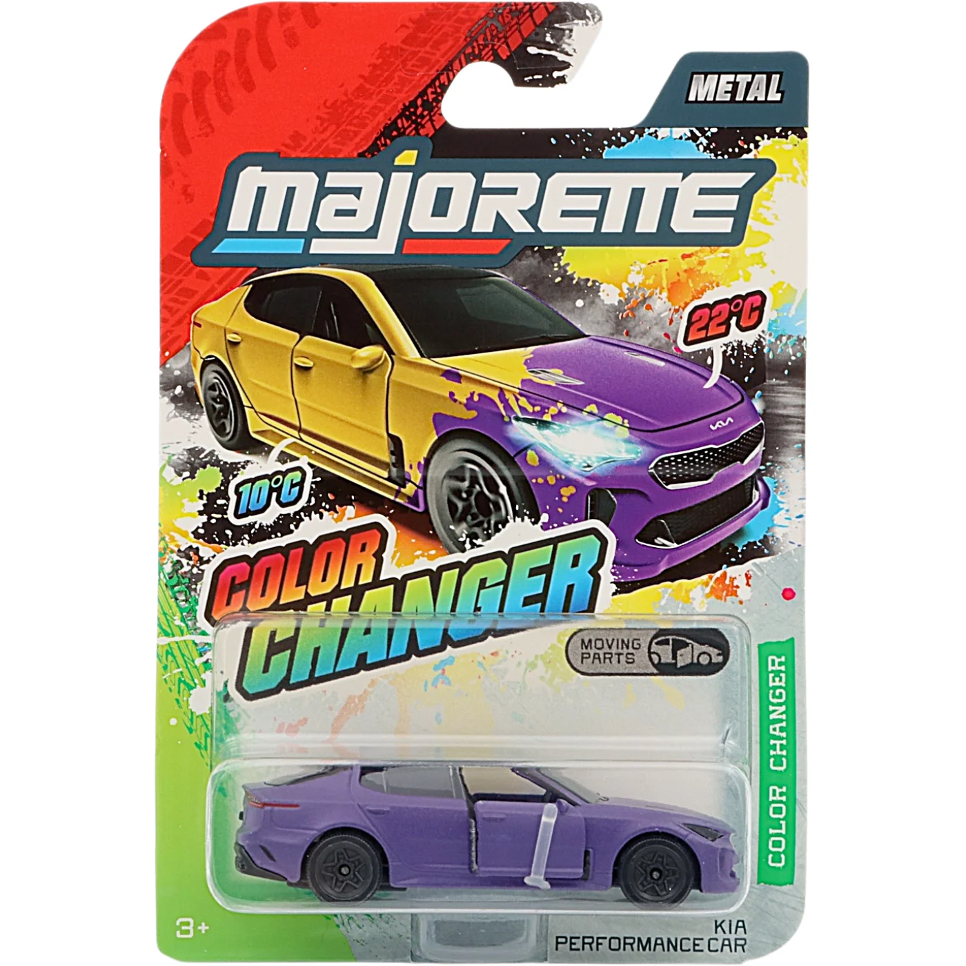 Kia Performance Car - Color Changers Premium Cars - Majorette - 7 cm