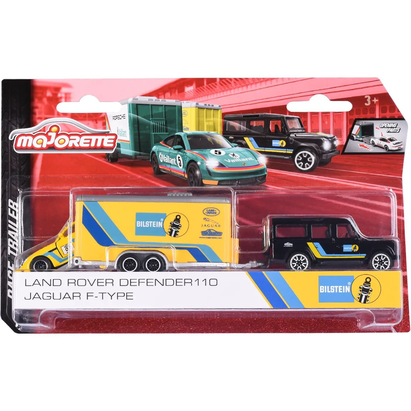 Land Rover Defender 110 + Jaguar F-Type – Majorette