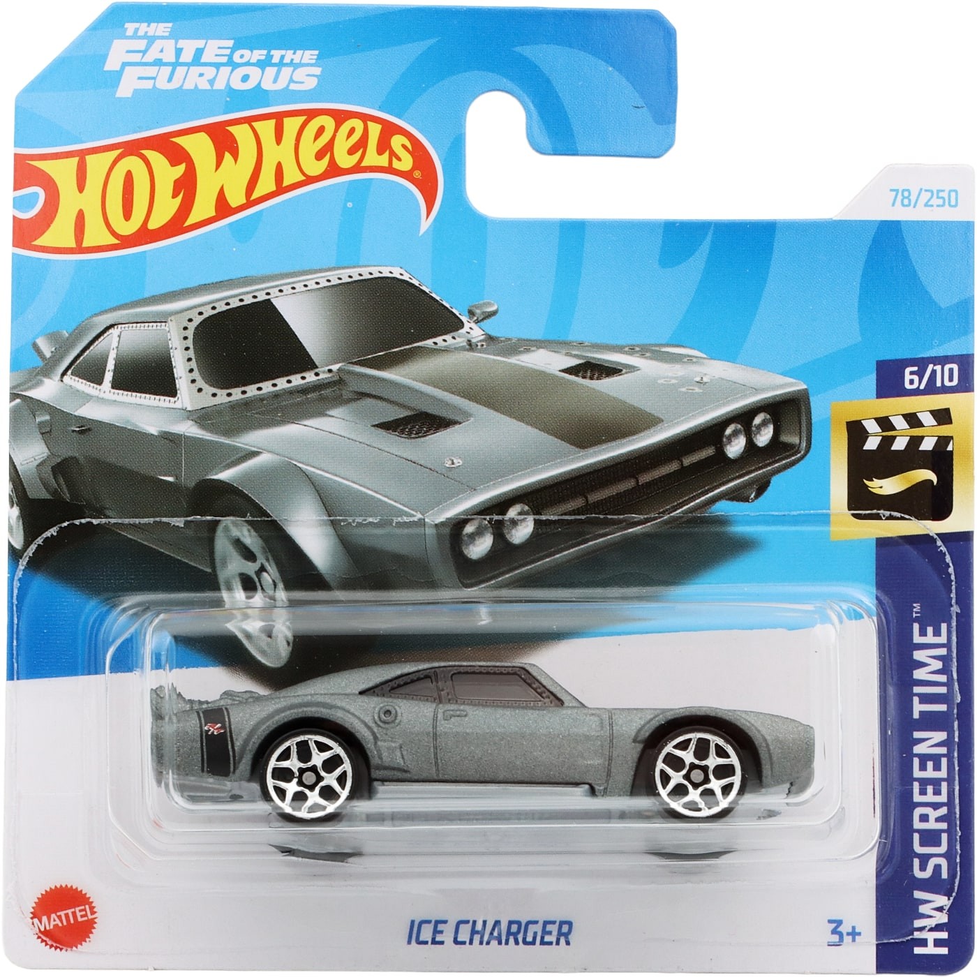 Läs mer om Ice Charger - Grå - HW Screen Time - Hot Wheels