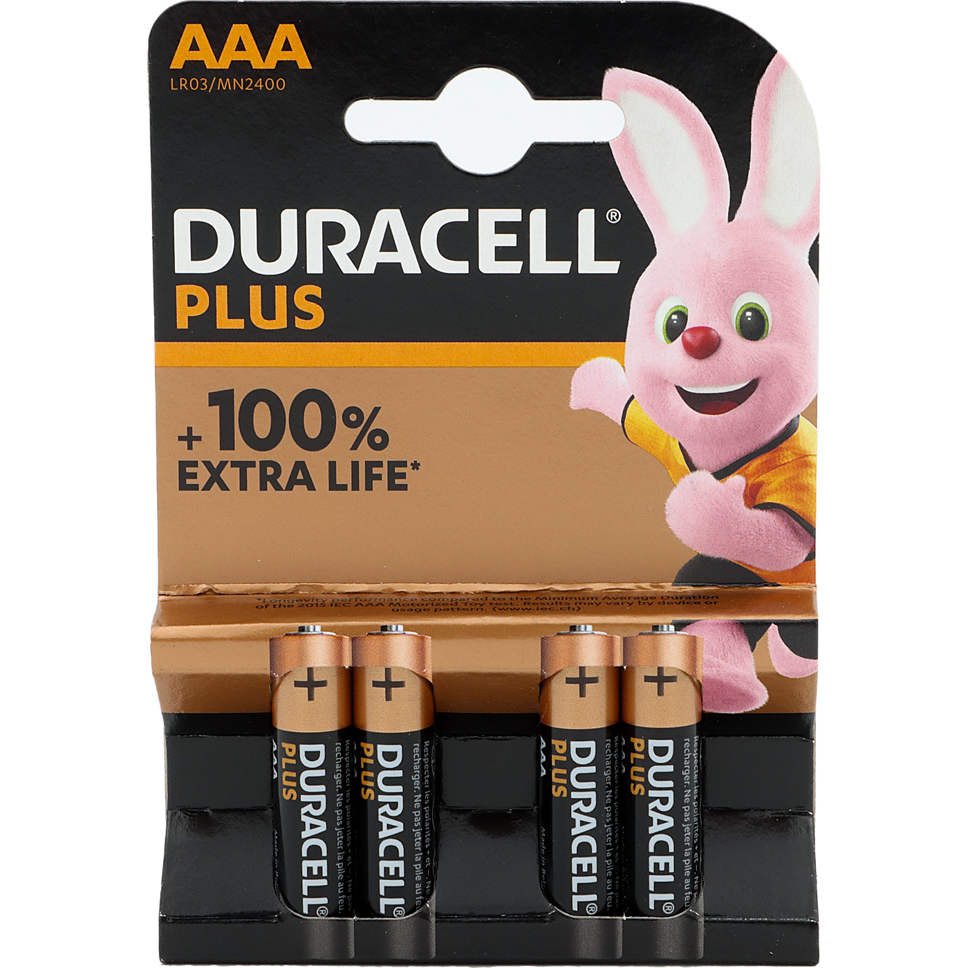 Batterier AAA (LR03) - Alkaliskt - Duracell Plus
