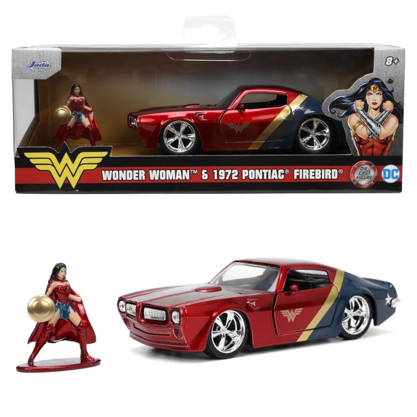 Läs mer om Wonder Woman & 1972 Pontiac Firebird - Jada Toys - 1:32