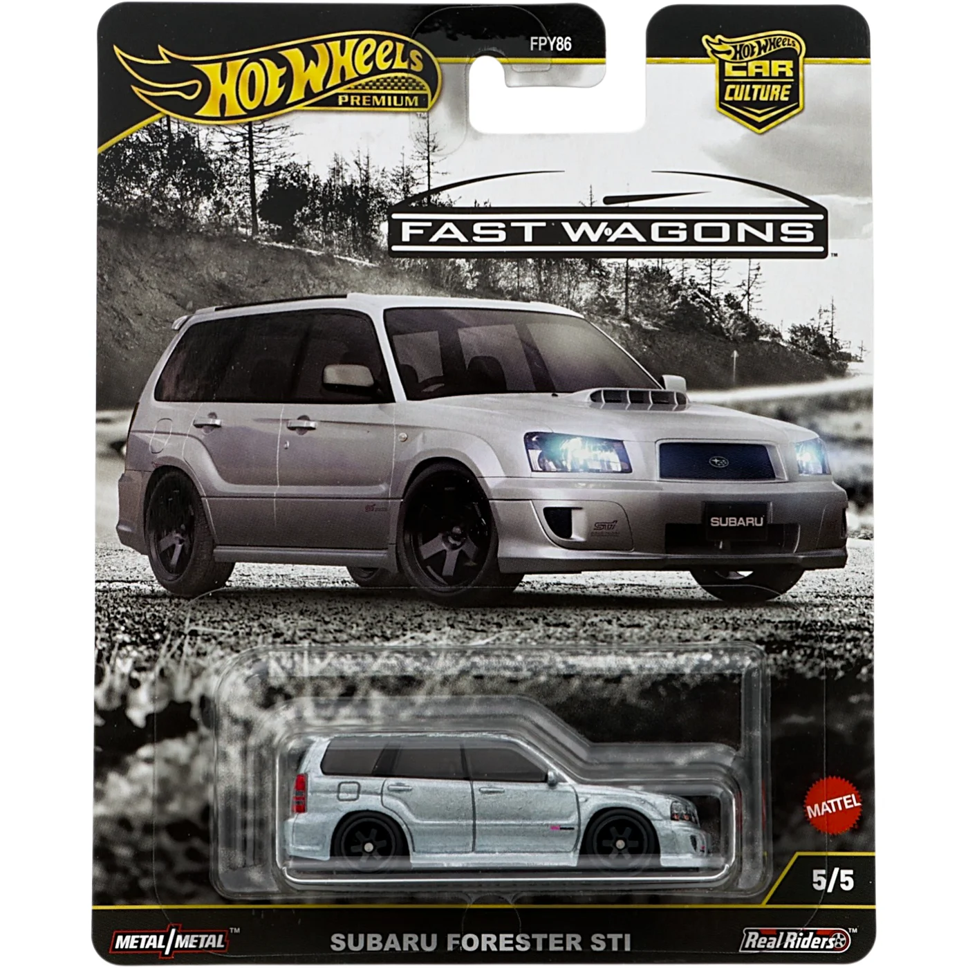 Subaru Forester STi - Grå - Fast Wagons - Hot Wheels