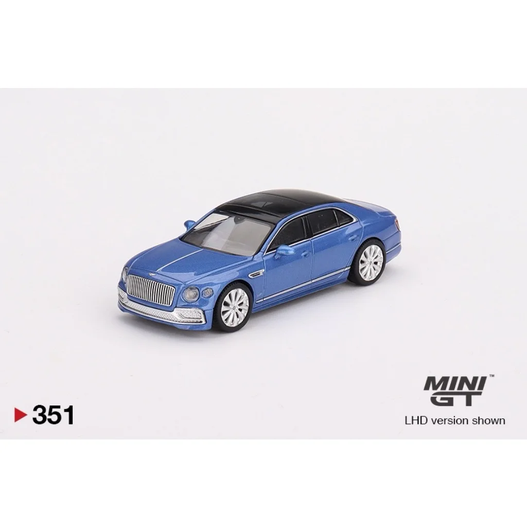 Bentley Flying Spur V8 - Blå - 351 - Mini GT - 1:64