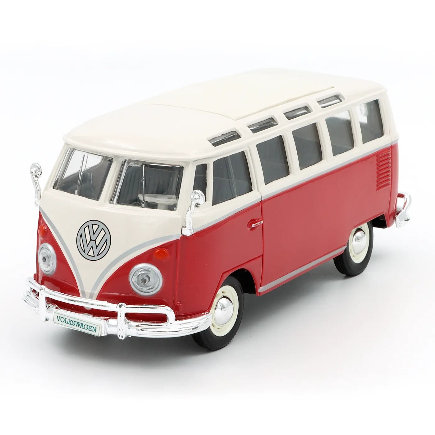 Läs mer om Volkswagen Van "Samba" Bus - Röd - Maisto - 1:25