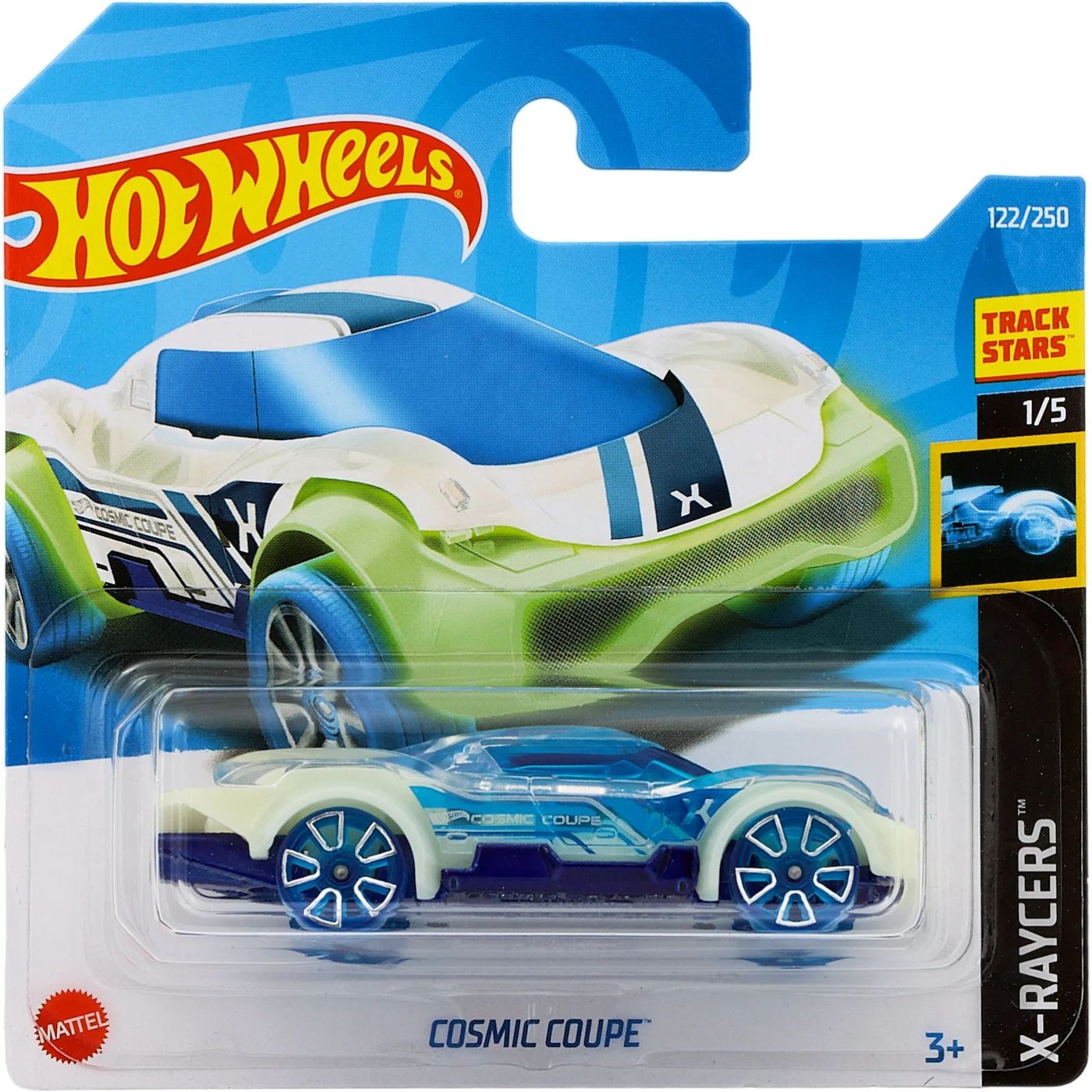 Cosmic Coupe – X-Raycers – Vitblå – Hot Wheels