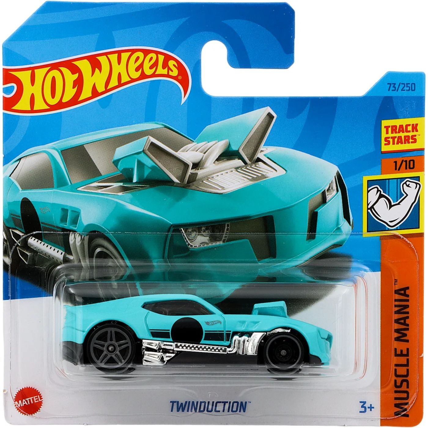 Läs mer om Twinduction - Muscle Mania - Blå - Hot Wheels