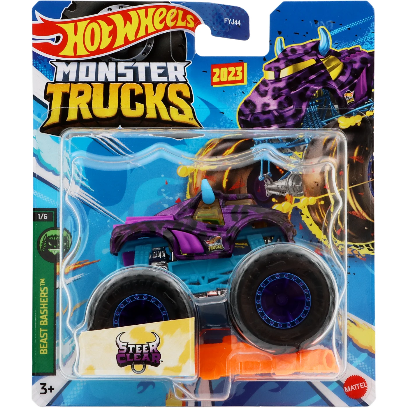 Läs mer om Steer Clear - Monster Trucks - Hot Wheels - 9 cm